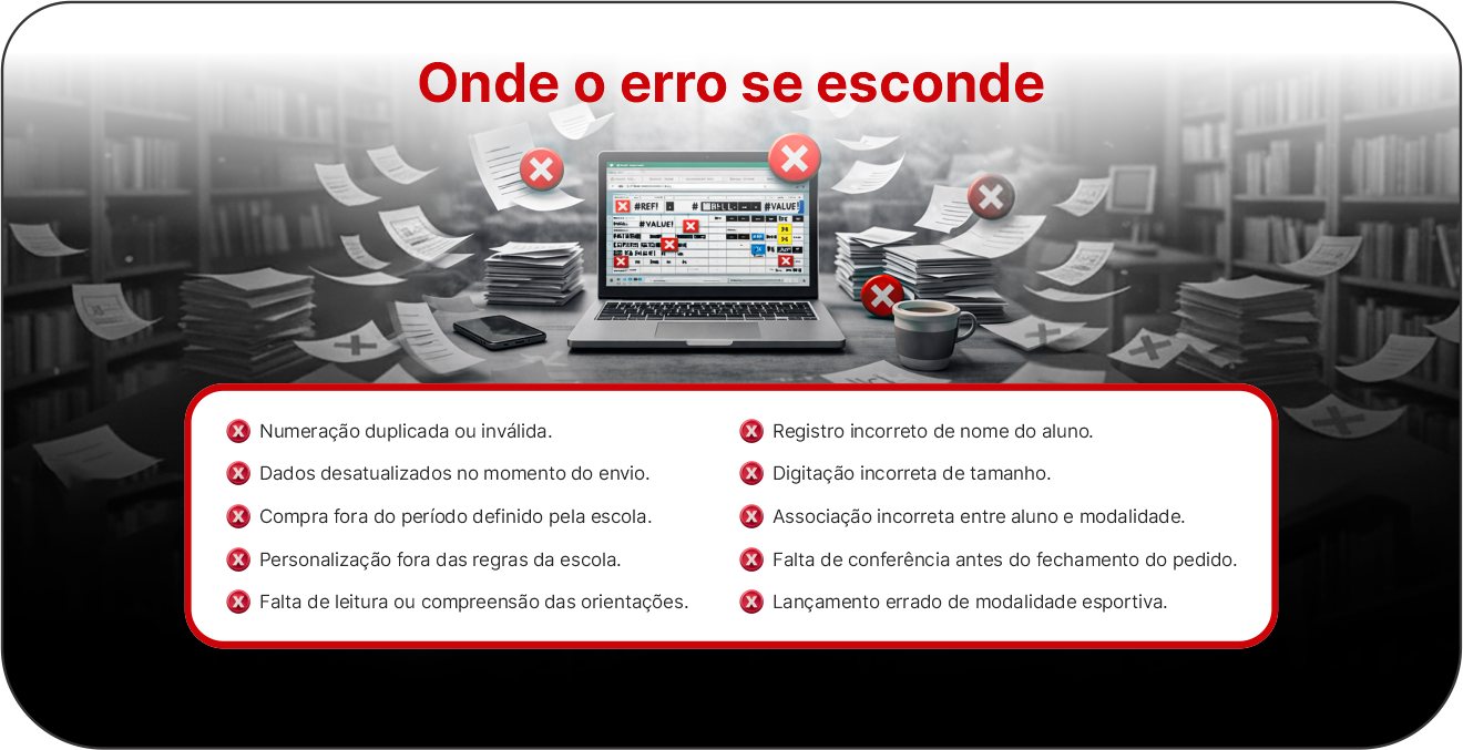 Onde o erro se esconde